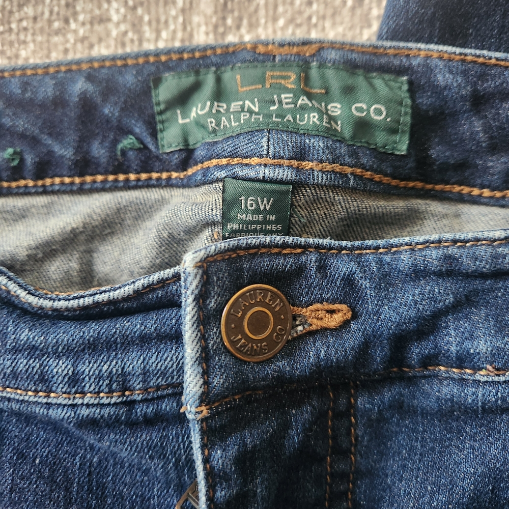LRL Ralph Lauren Jeans Classic Straight 16W 99% cotton - Picture 2 of 7